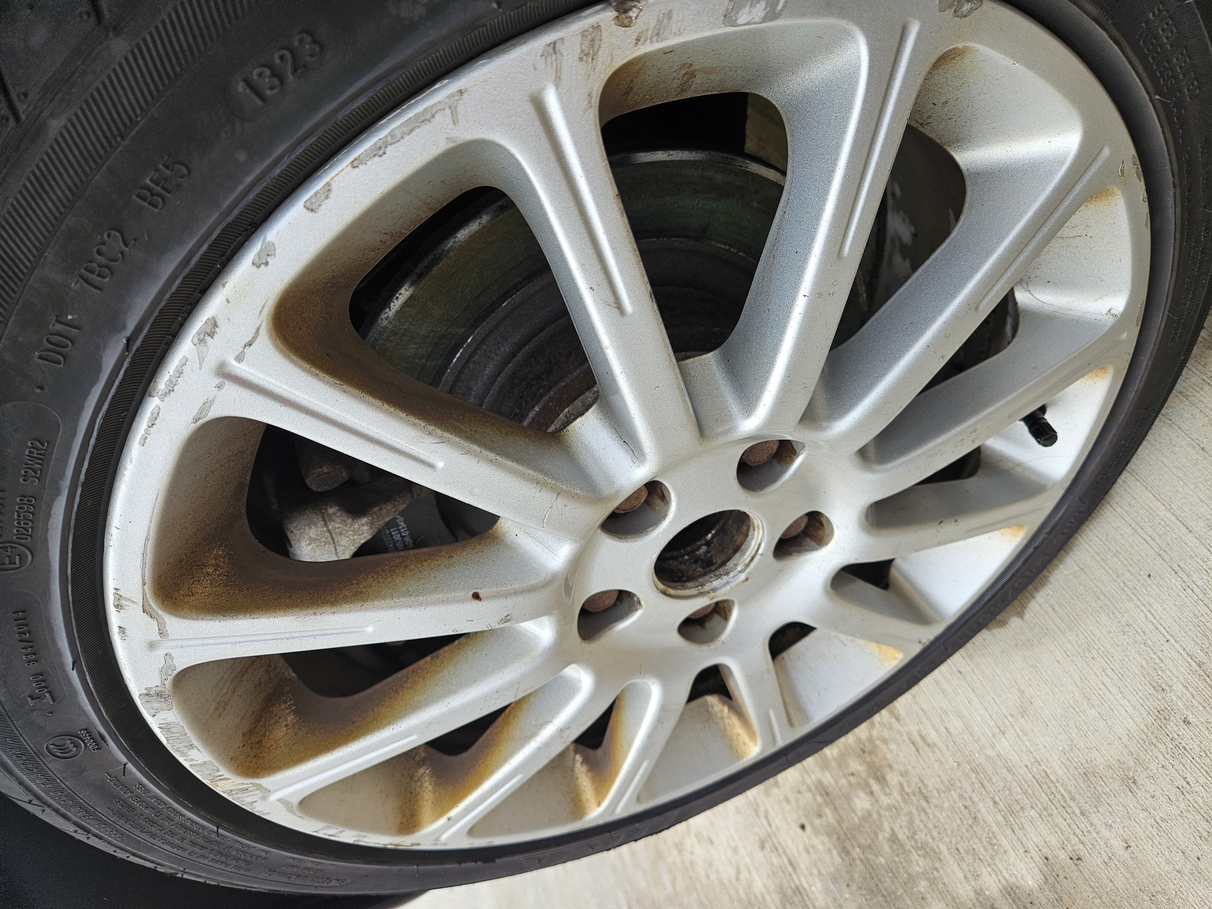 Wheel Refurbishment before